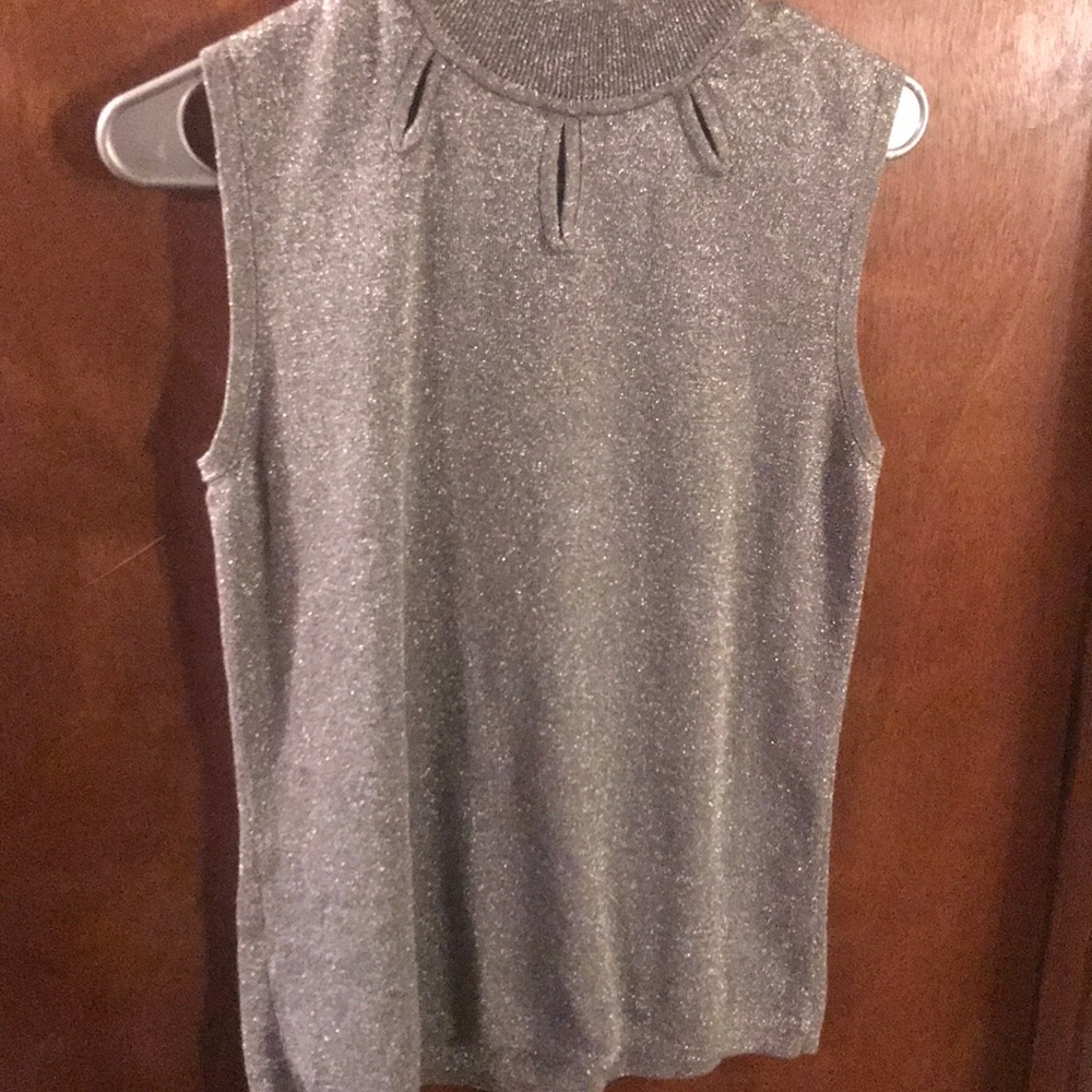 Silver glittery Tank
